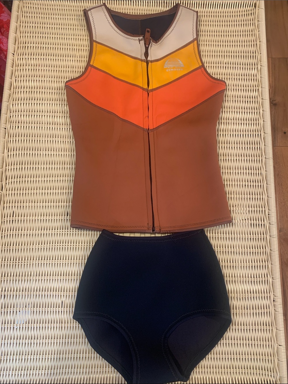 NWOT ATMOSEA Yulex surf zip top and bottom set swim
